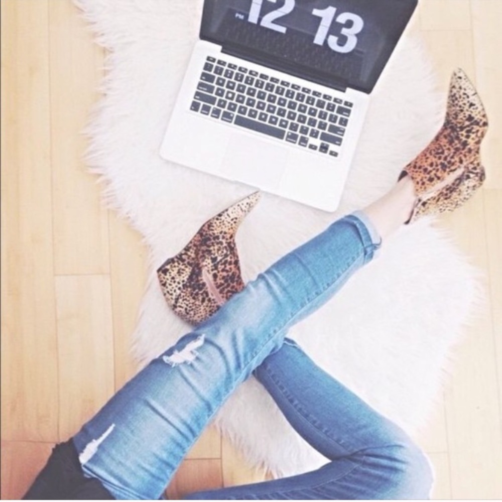 Leopard Print Ankle Boots